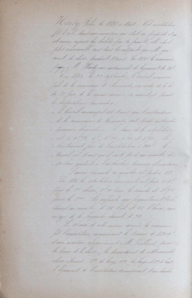 Manuscrit original de Louis Théodore Vernier, feuillet 12/24